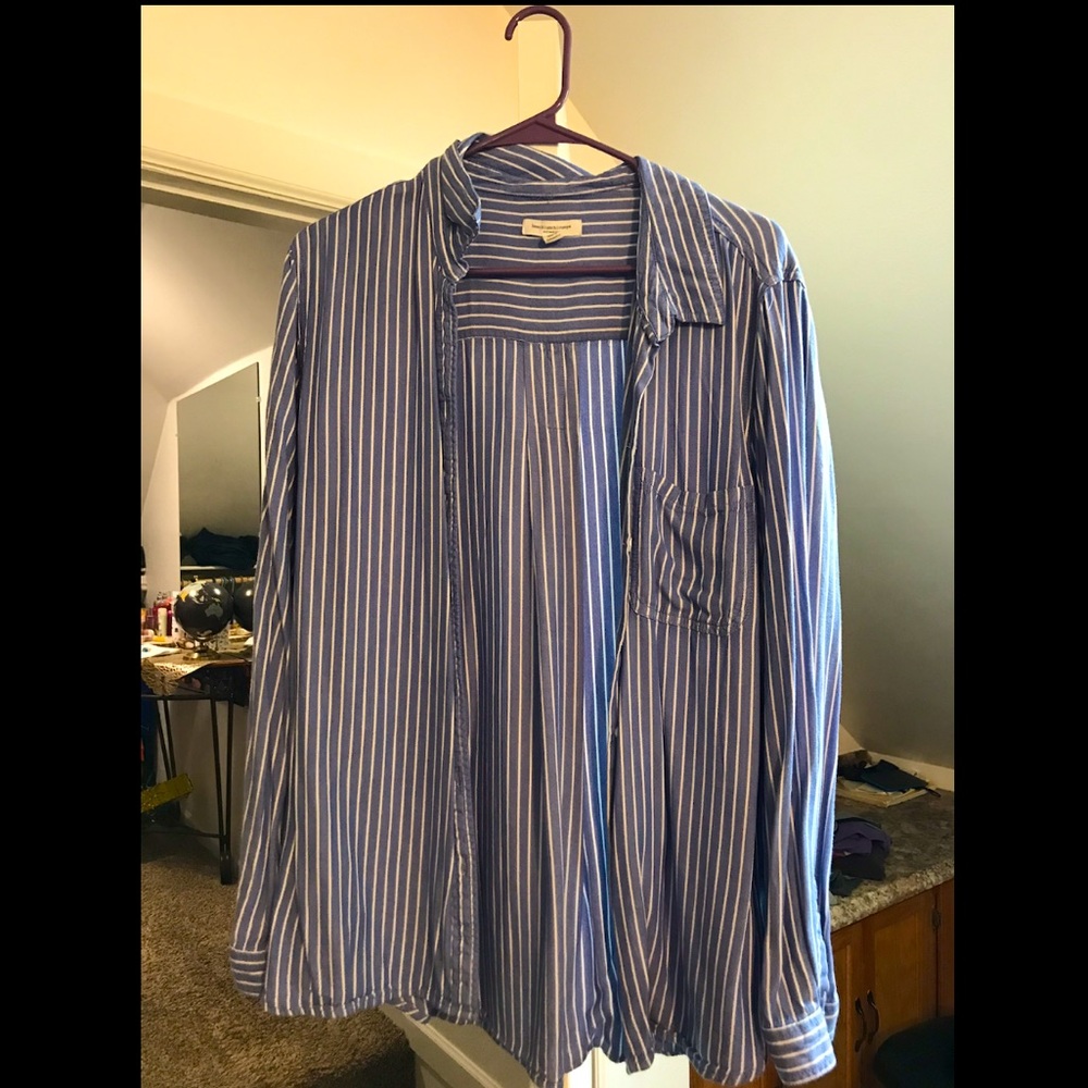 Francescas Striped button up top/jacket